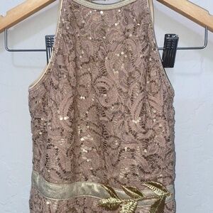 Beige & Gold Dance Costume